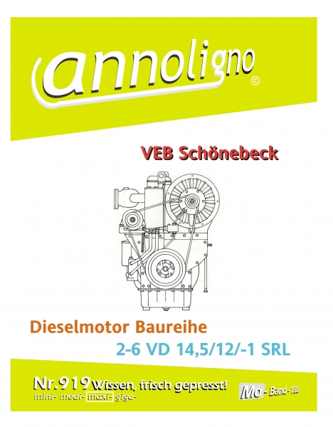 VEB - Motorenwerke Schönebeck - 2-6VD 14,5/12-1 SRL - annoligno 919